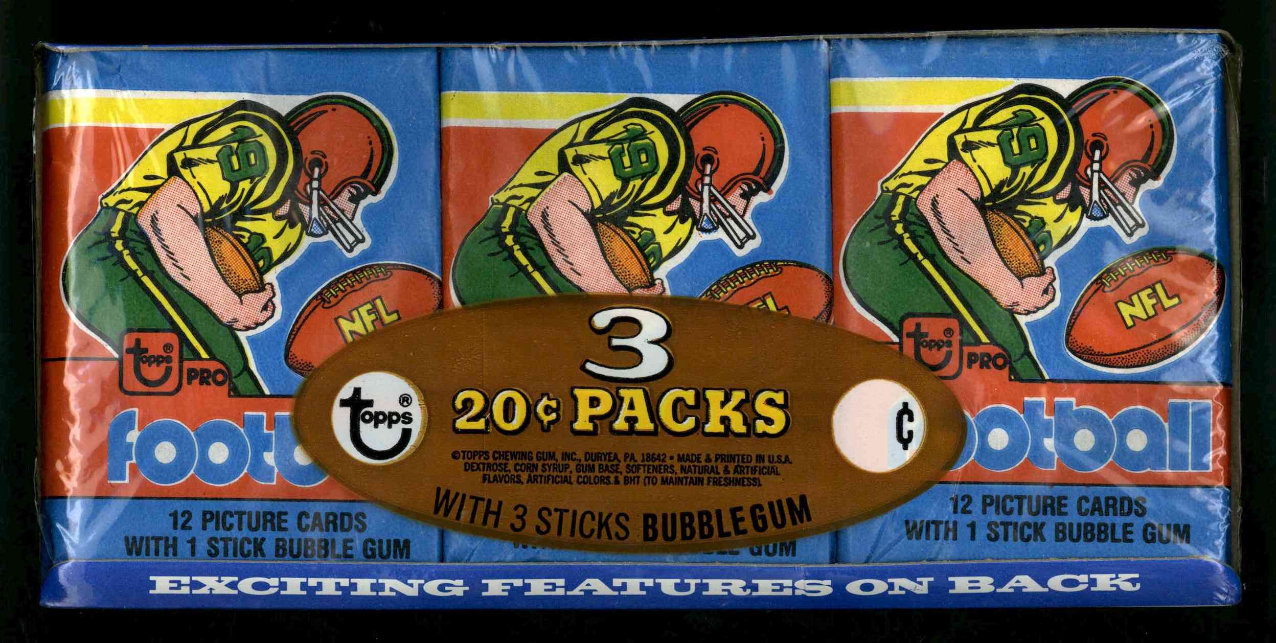 1979 outlet Topps NFL wax packs unopened